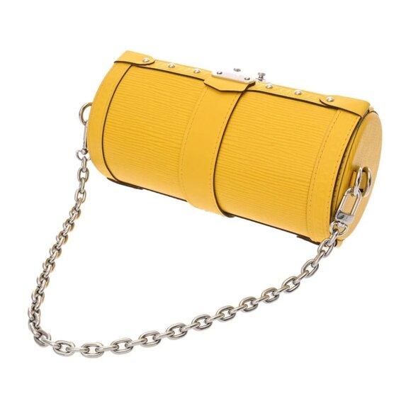 Share LOUIS VUITTON Epi Papillon Trunk 2WAY Jaune M58649 shoulder bag - Picture 8 of 10